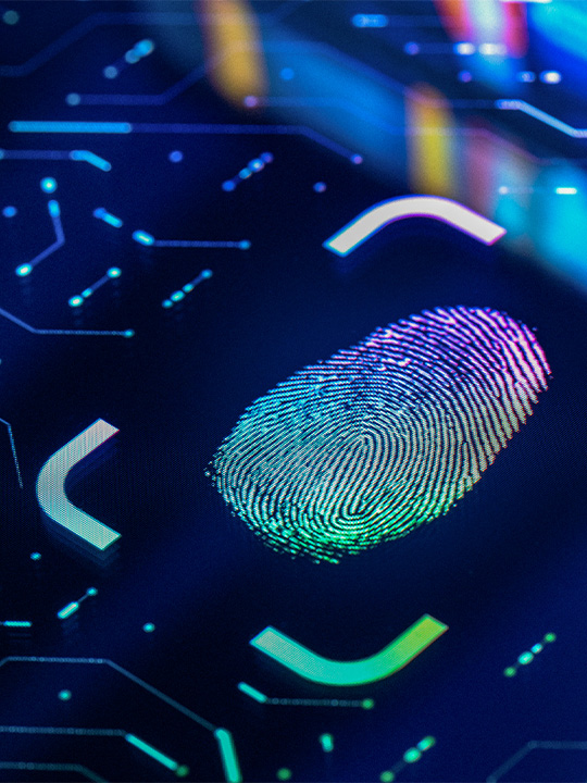 Infocert – thumbprint technology portrait