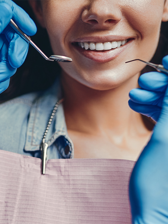 Dentive Portrait 1 Smile and dental tools