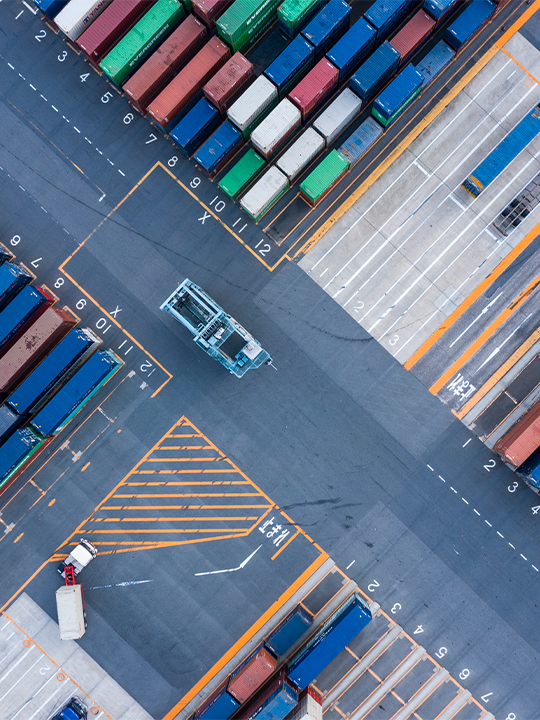 Procure Analytics Portrait 1 aerial image of storage containers