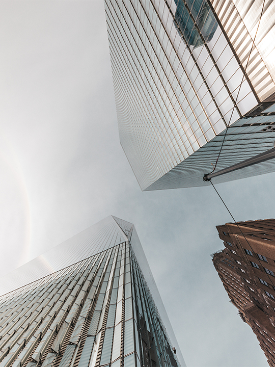 Buildinglink Portrait 2 cloudy image of skyscrapers